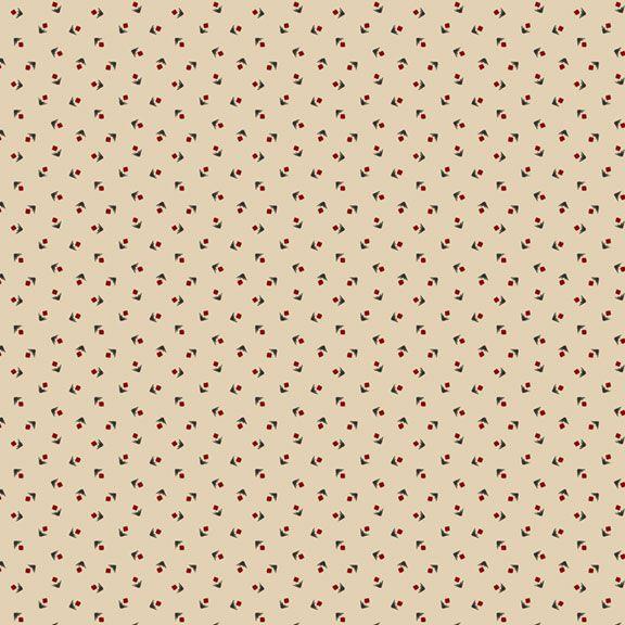 MB Pint Sized Neutrals V-Square - R101250D-RED - Cotton Fabric