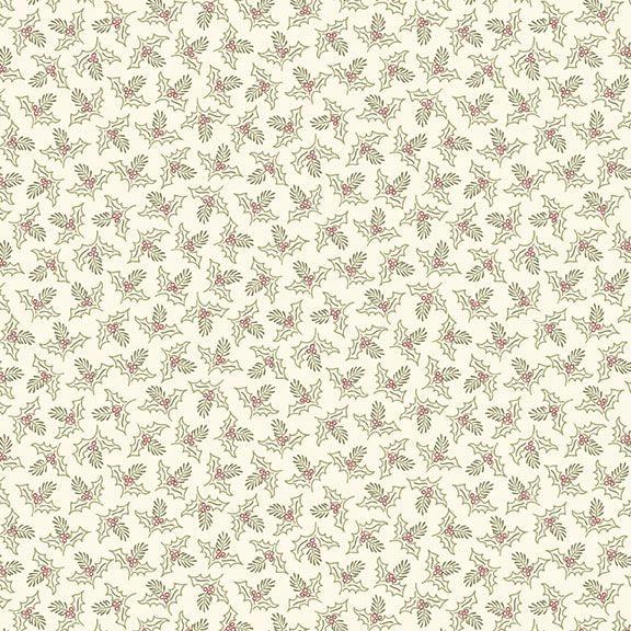 MB Songbird Holiday Holly - R190954D-CREAM - Cotton Fabric