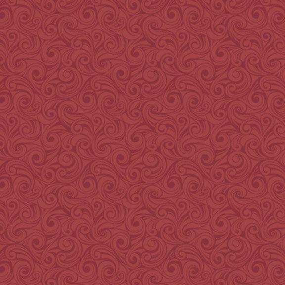 MB Songbird Holiday Mini Swirl - R190957D-RED - Cotton Fabric