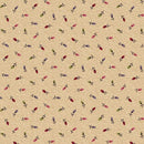 MB Sturbridge Floral Petites Prairie Flowers - R170712-SAND - Cotton Fabric