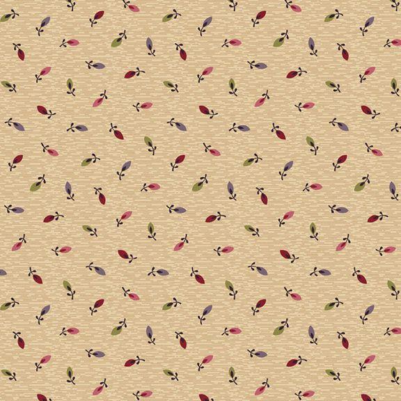 MB Sturbridge Floral Petites Prairie Flowers - R170712-SAND - Cotton Fabric