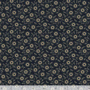 MB Sturbridge Village Charm Circled Flowers - R332194D-NAVY - Cotton Fabric