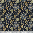 MB Sturbridge Village Charm Flowers & Berries - R332189D-NAVY - Cotton Fabric