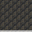 MB Sturbridge Village Charm Paisley - R332192D-NAVY - Cotton Fabric