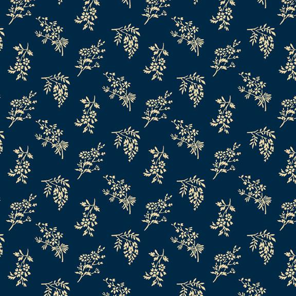 MB Vintage Charm - R330510-NAVY - Cotton Fabric