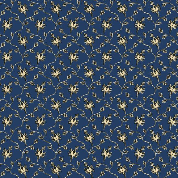 MB Vintage Charm - R330517-BLUE - Cotton Fabric