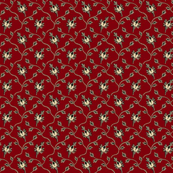 MB Vintage Charm - R330517-RED - Cotton Fabric