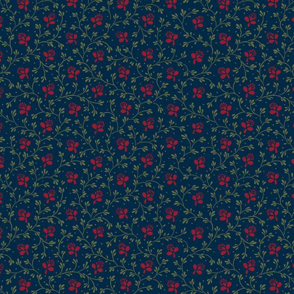 MB Vintage Charm - R330518-NAVY - Cotton Fabric