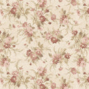 MB Yardley House Flowers - R541955D-TAN - Cotton Fabric