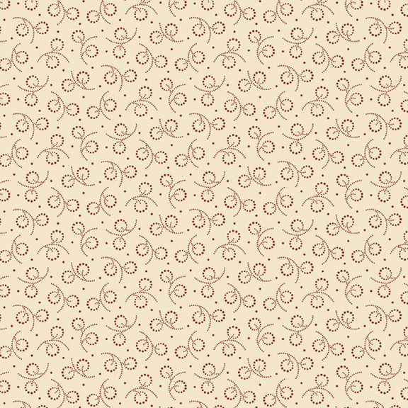 MB Arabella Dotted Circles - R101518D-CREAM - Cotton Fabric