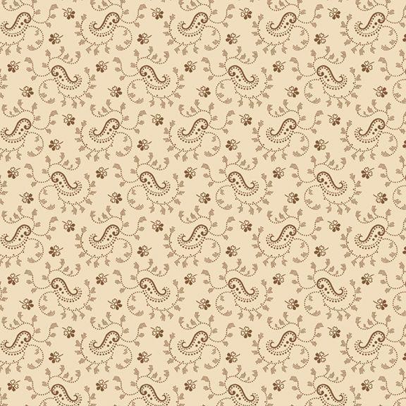 MB Arabella Paisley - R101521D-CREAM - Cotton Fabric