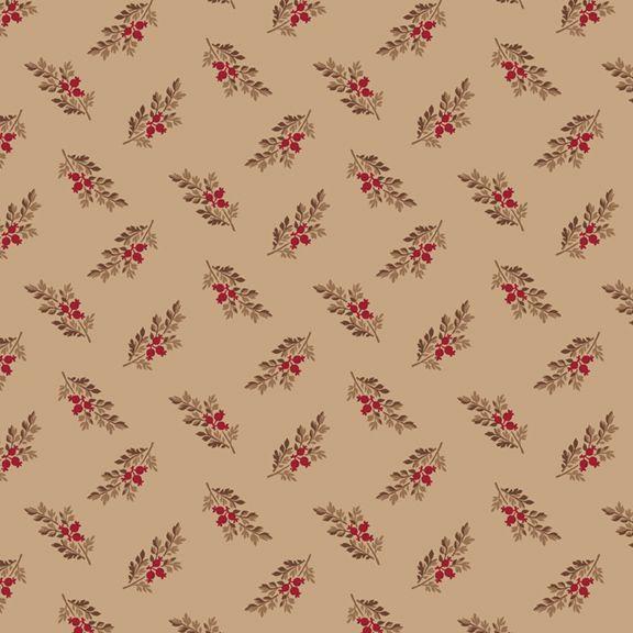 MB Arabella Sprig - R101520D-TAN - Cotton Fabric