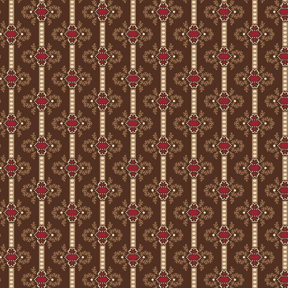 MB Arabella Stripe - R101522D-BROWN - Cotton Fabric