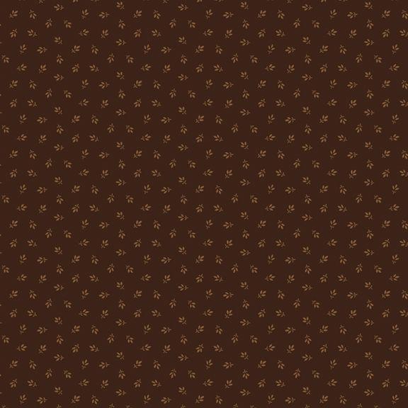 MB Arabella Tiny Tri-Leaf - R101519D-BROWN - Cotton Fabric