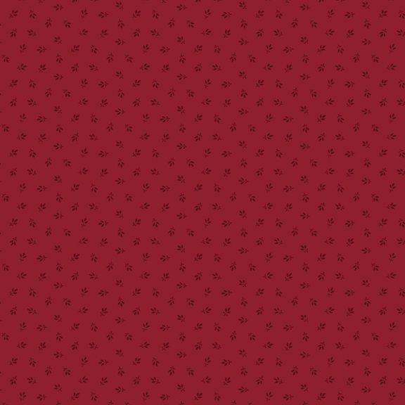 MB Arabella Tiny Tri-Leaf - R101519D-RED - Cotton Fabric