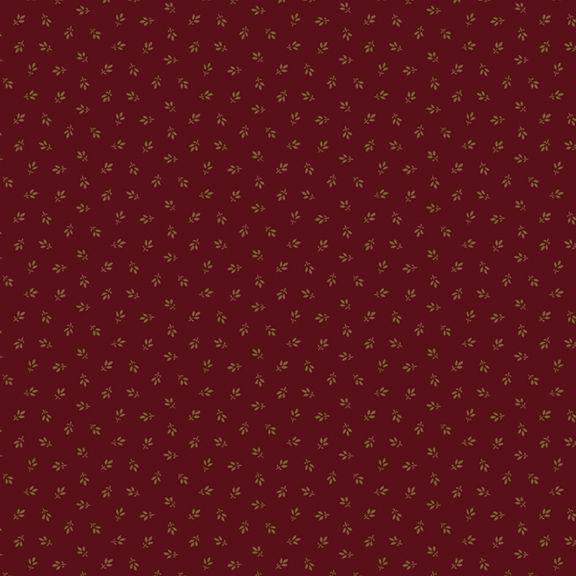 MB Arabella Tiny Tri-Leaf - R101519D-WINE - Cotton Fabric