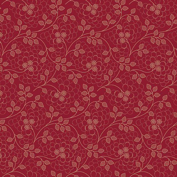 MB Arabella Vines - R101514D-RED - Cotton Fabric
