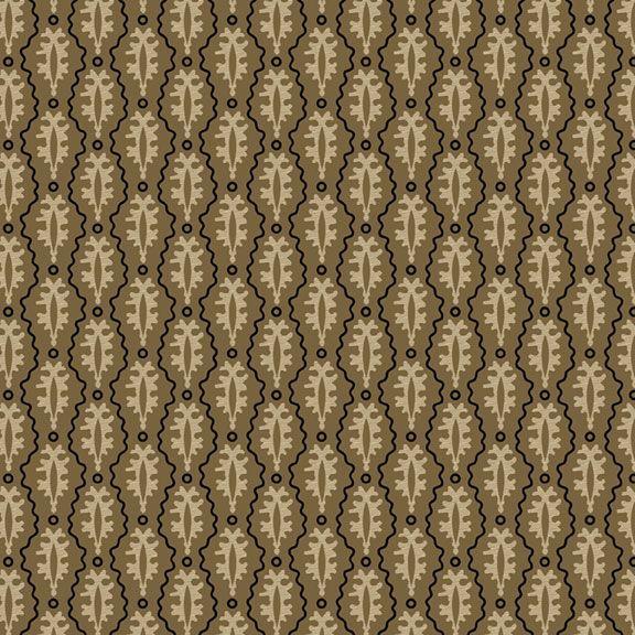 MF Bluebird Manor Cameo Stripe - R221050D-BROWN - Cotton Fabric