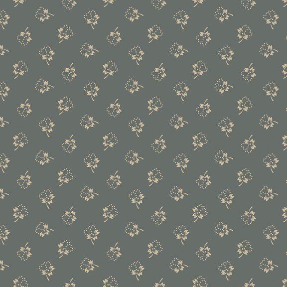 MF Bluebird Manor Dotted Floral - R221052D-BLUE - Cotton Fabric
