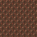 MB Evelyn's Hope Chest Floral Toss - R101075D-BROWN - Cotton Fabric