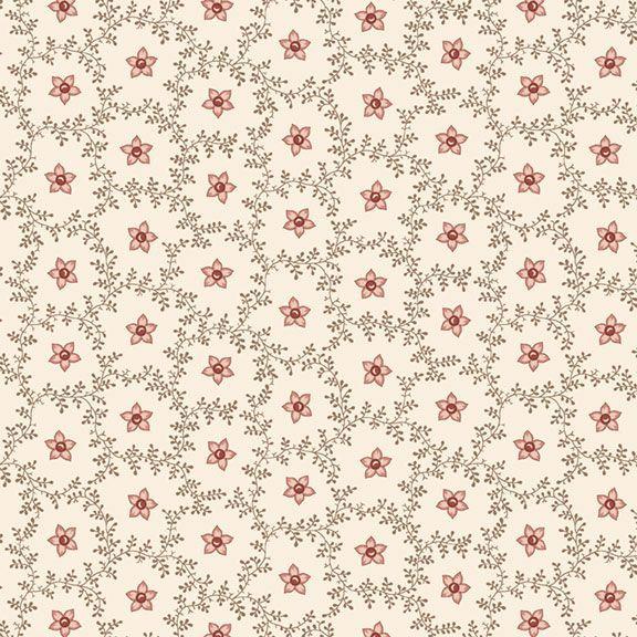 MF Evelyn's Hope Chest Star Flower - R101081D-CREAM - Cotton Fabric