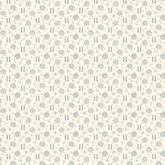 MB Franklin House Rake - R541544D-BLUE - Cotton Fabric