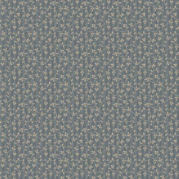 MB Franklin House Vine - R541545D-BLUE - Cotton Fabric