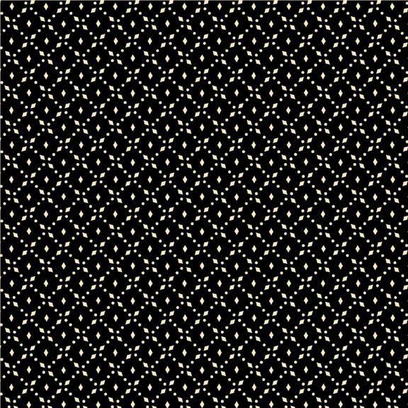 MF Historic Halloween Diamond - R331391D-BLACK - Cotton Fabric