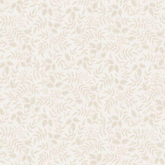 MF Nouveau Leaf Sprigs - R651064D-CREAM - Cotton Fabric