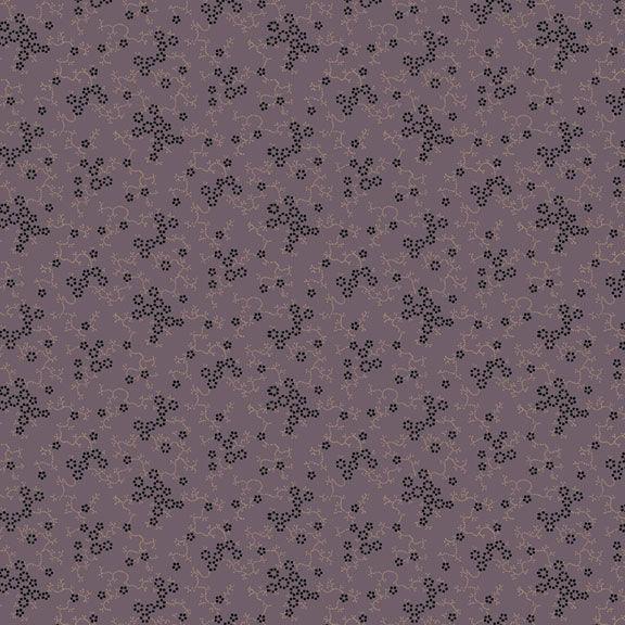 MF Paula's New Companions Daisy Vine - R221101D-PURPLE - Cotton Fabric