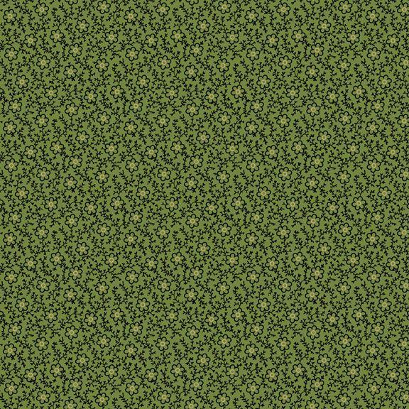 MF Paula's New Companions Flower Vine - R221098D-GREEN - Cotton Fabric