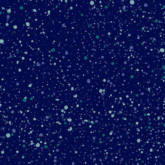 MF Radiant Nights Bom 108" Splatter - QB531384D-NAVY - Cotton Fabric