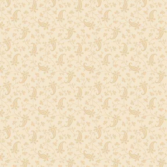 MB Stone Cottage Cottage Paisley - R171585D-CREAM - Cotton Fabric