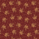 MB Treasured Past Tossed Flower - R621365D-RED - Cotton Fabric