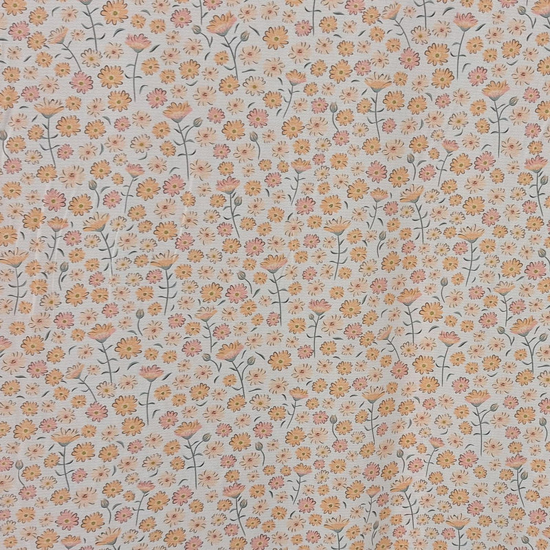 MISC Bubble Crepe Daisy - 840034 Peach - Dress & Apparel Fabric