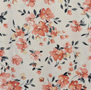 MISC Doubled Brushed Poly Floral - ET1027 Coral - Dress & Apparel Fabric