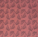MISC Unbrushed Rib Knit Stencil Floral - ET1029 Mulberry - Dress & Apparel Fabric