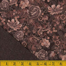 MK Quilted Fabric - 131192 Brown - Double Sided Quilted Cotton