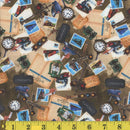 MK The Vintage Line Train Icons - 31638-K Multi - Cotton Fabric