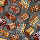 MM All Aboard Traveling Trunks - DCX11580-PEWT-D - Cotton Fabric