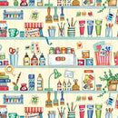 MM An Artist's Life Sketches - DDC11749-CREM-D - Cotton Fabric
