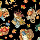MM Autumn Flower Market Autumn Scenes -DDC12762-HONE - Cotton Fabric