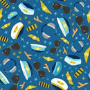 MM Aviation Adventures Aviation Hero - DDC12035-DBLUE-D - Cotton Fabric