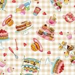 MM Baked With Love Afternoon Tea - DDC11029-BEIGE - Cotton Fabric