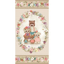 MM Bear Family Portraits 24" Panel - DDC12290-TANX-D - Cotton Fabric
