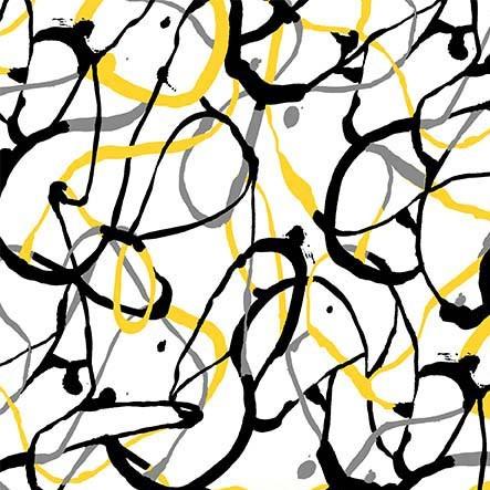 MM Buttercup Drip Circles - CX11815-WHIT-D White - Cotton Fabric