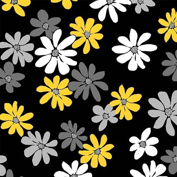 MM Buttercup Make My Daisy - CX11811-BLAC-D Black - Cotton Fabric