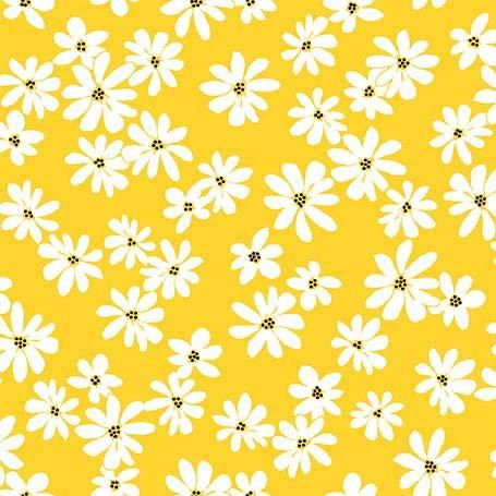 MM Buttercup Nature's Blossoms - CX11814-YELL-D Yellow - Cotton Fabric