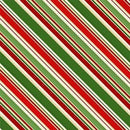 MM Christmas Bloom Festive Stripe - DDC12342-MULT - Cotton Fabric