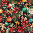 MM Cozy Little Christmas Christmas Charms - DDC12684-BLAC - Cotton Fabric